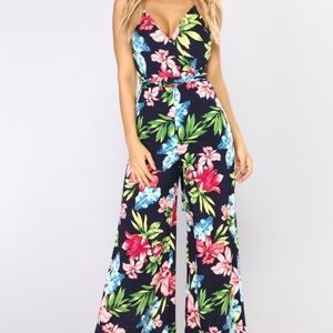 Fashion Nova Floral Jumpsuit